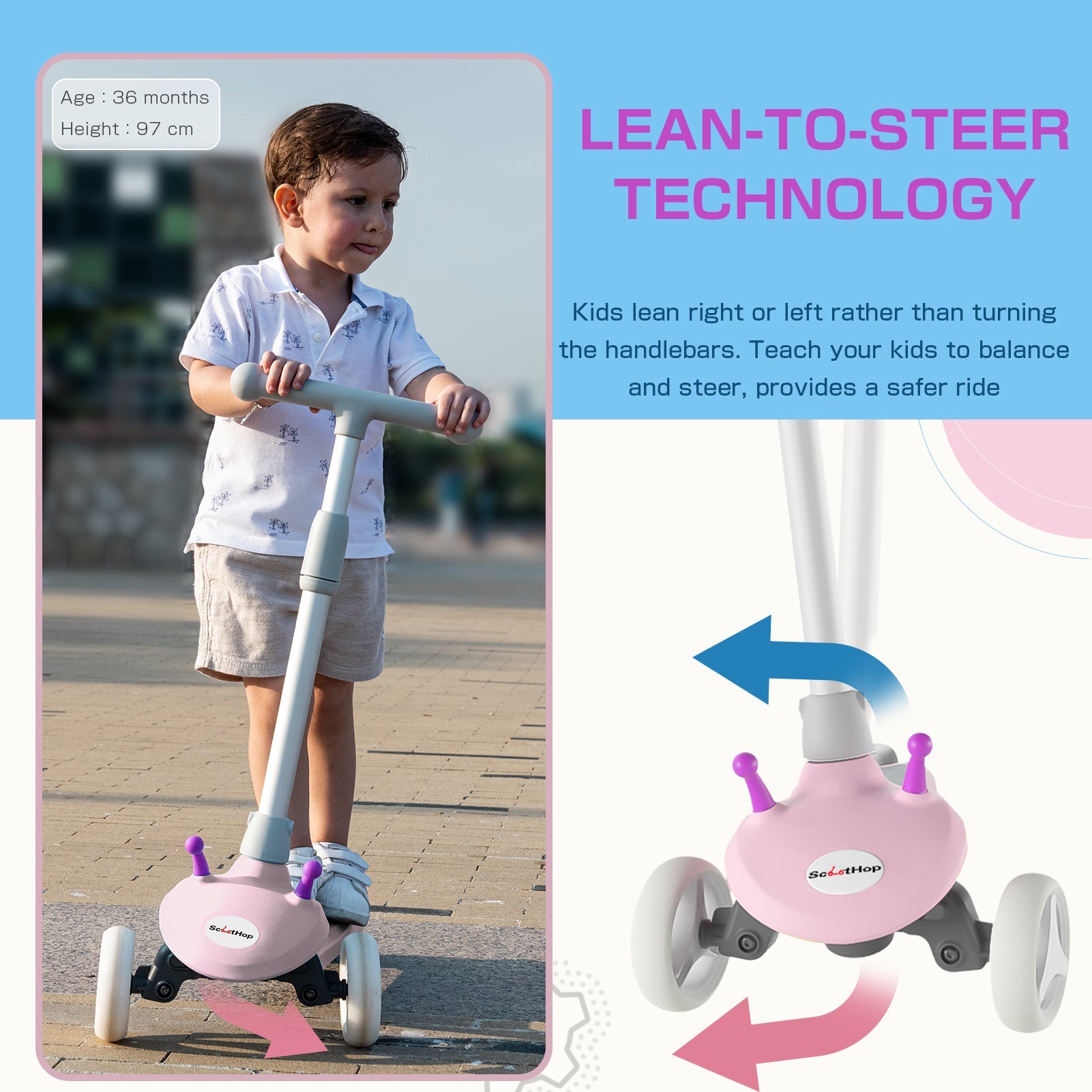 ScootHop K3- Kids  Electric Scooter